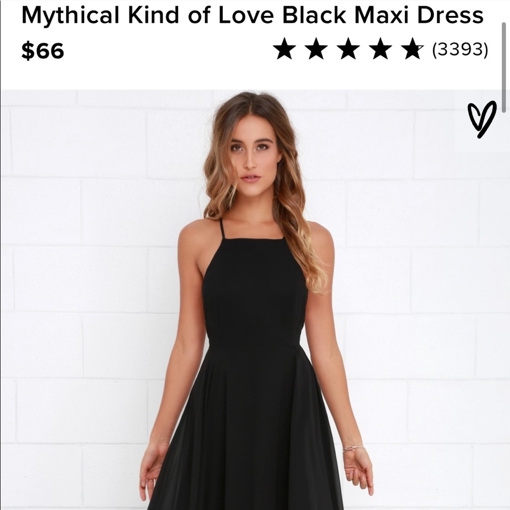 Lulu’s black maxi dress